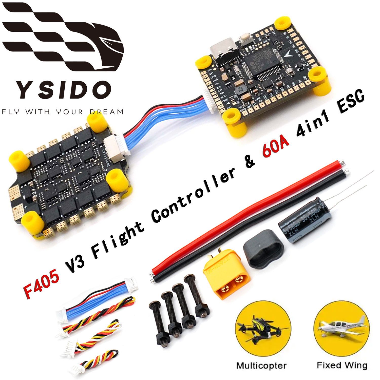 Controlador de Vuelo YSIDO F4  - Mateksys Flight Controller F405 Wte reseña y precio