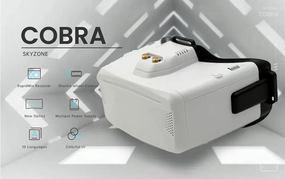 Gafas FPV SKYZONE Cobra X V4 - - Skyzone Cobra X V2 Fpv Goggles reseña y precio
