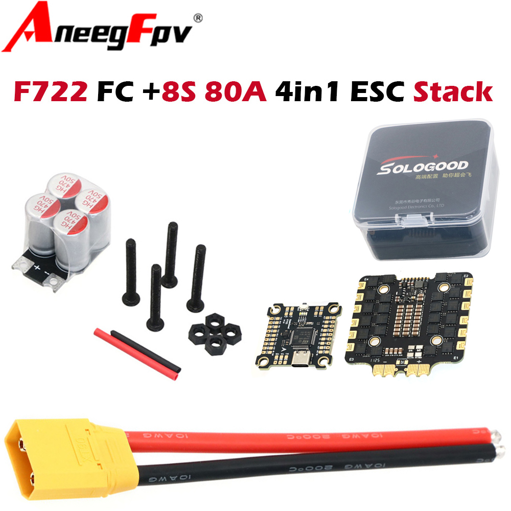SoloGood F722 F7 6S controlado - Speedybee F405 V4 Bls 55A Stack reseña y precio