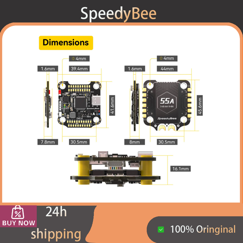 SpeedyBee F405 V4 BLS 55A 30x3 - Speedybee F405 V4 Bls 55A Stack reseña y precio